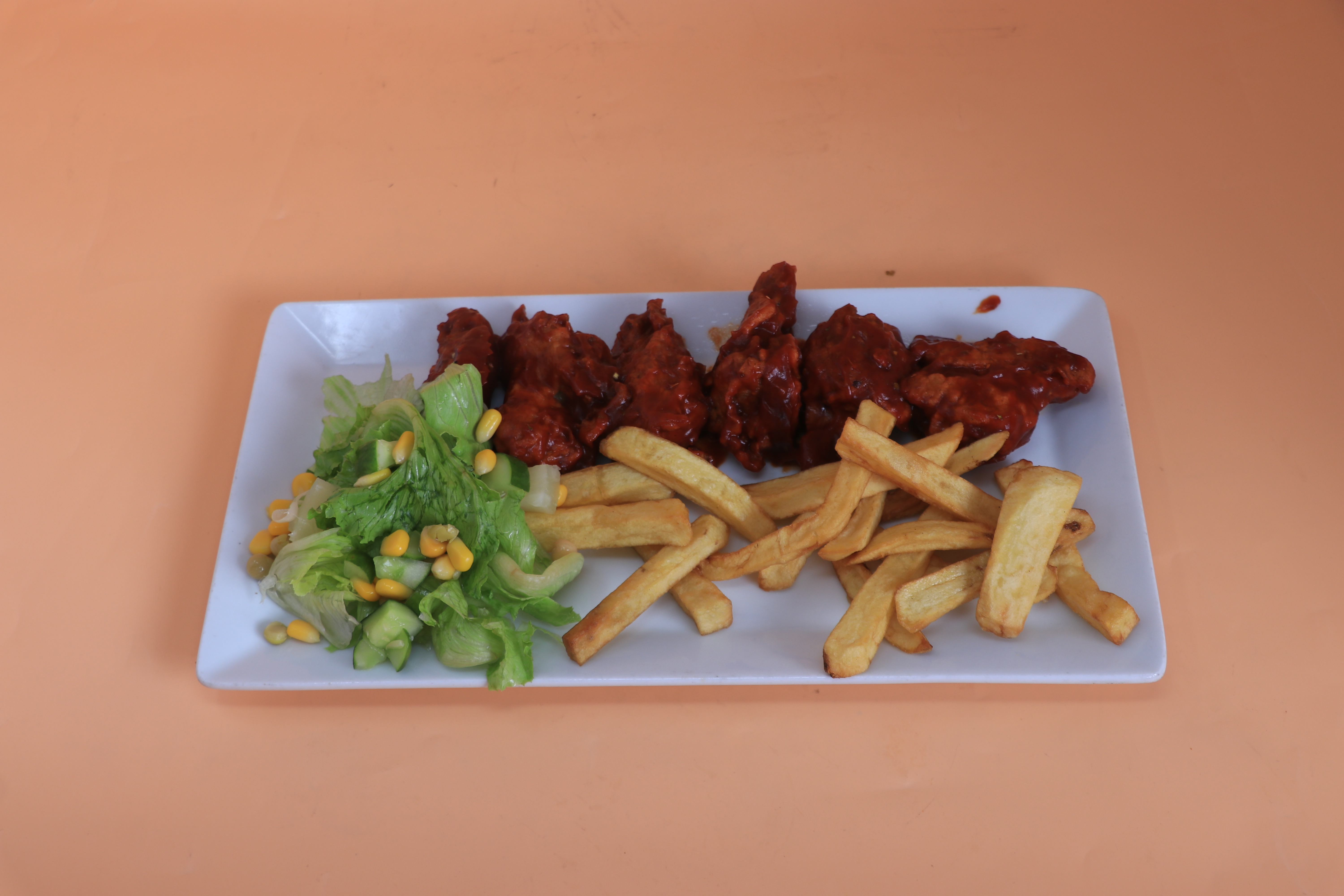 Hot chicken wings (6pcs)